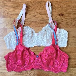 Jezebel 36C, fits 34D. Excellent condition. No flaws.